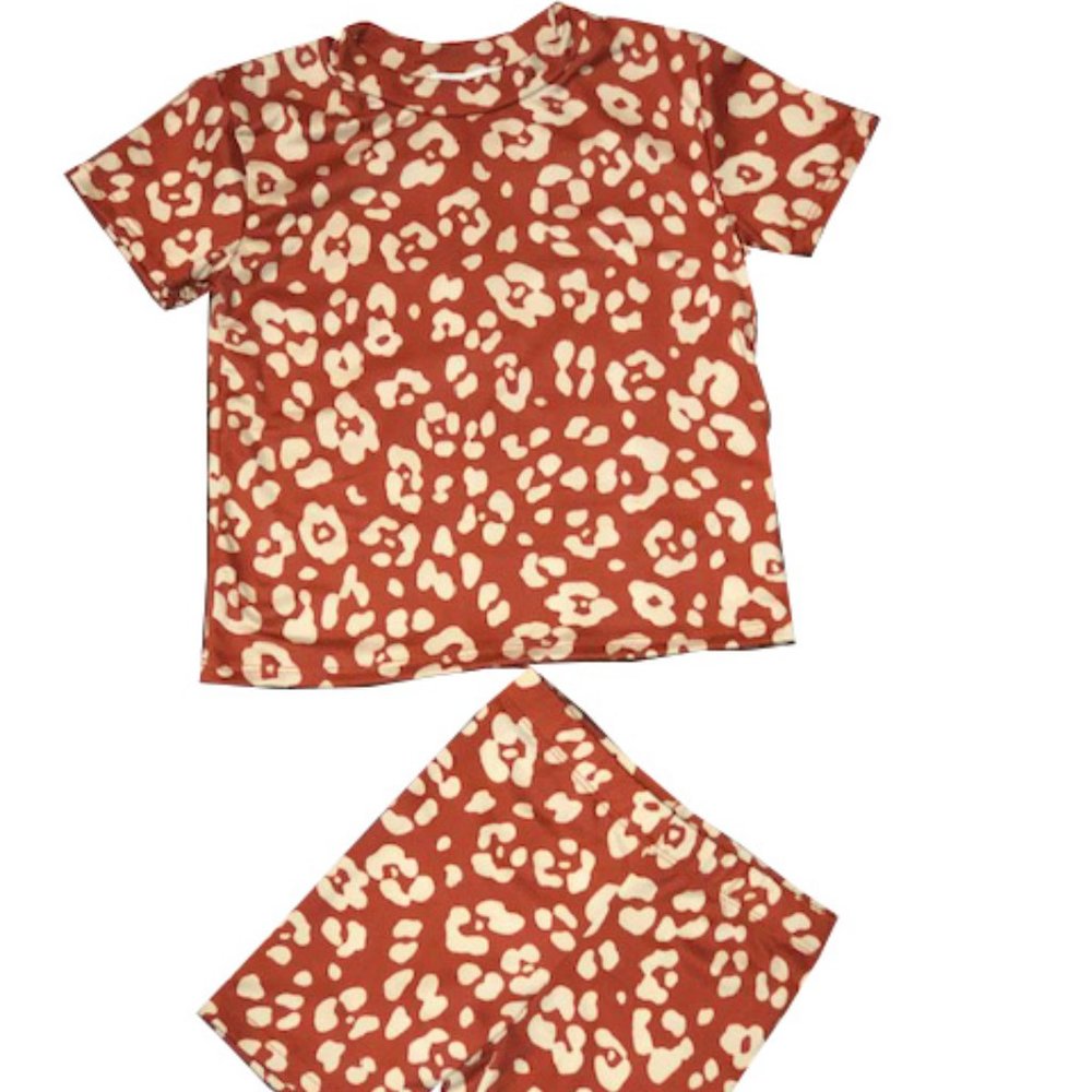 GIRLS 2 PC BIKE SHORT SET